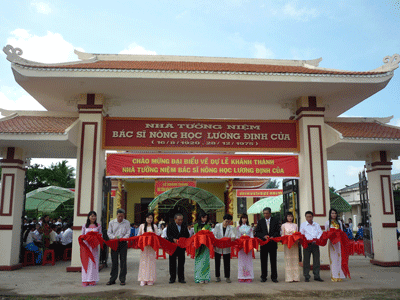 KHÁNH THÀNH NHÀ TƯỞNG NIỆM DANH NHÂN LƯƠNG ĐỊNH CỦA - SÓC TRĂNG