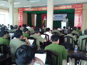 HỘI NGHỊ SƠ KẾT QUY CHẾ PHỐI HỢP GIỮA NGÀNH VHTTDL VÀ CÔNG AN TỈNH - SÓC TRĂNG