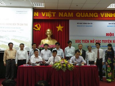 XÚC TIẾN MỞ CÁC TUYẾN HÀNG KHÔNG MỚI ĐẾN CẦN THƠ