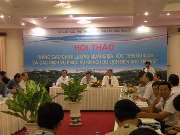 SỞ VHTTDL TỈNH SÓC TRĂNG – SẼ TỔ CHỨC HỘI THẢO “NÂNG CAO CHẤT LƯỢNG CÁC ĐIỂM ĐẾN DU LỊCH CỦA TỈNH” NĂM 2012