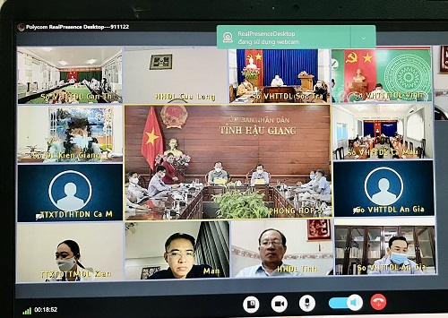 HỘI NGHỊ TỔNG KẾT HOẠT ĐỘNG HỢP TÁC, LIÊN KẾT PHÁT TRIỂN DU LỊCH NĂM 2021 CỤM PHÍA TÂY ĐỒNG BẰNG SÔNG CỬU LONG